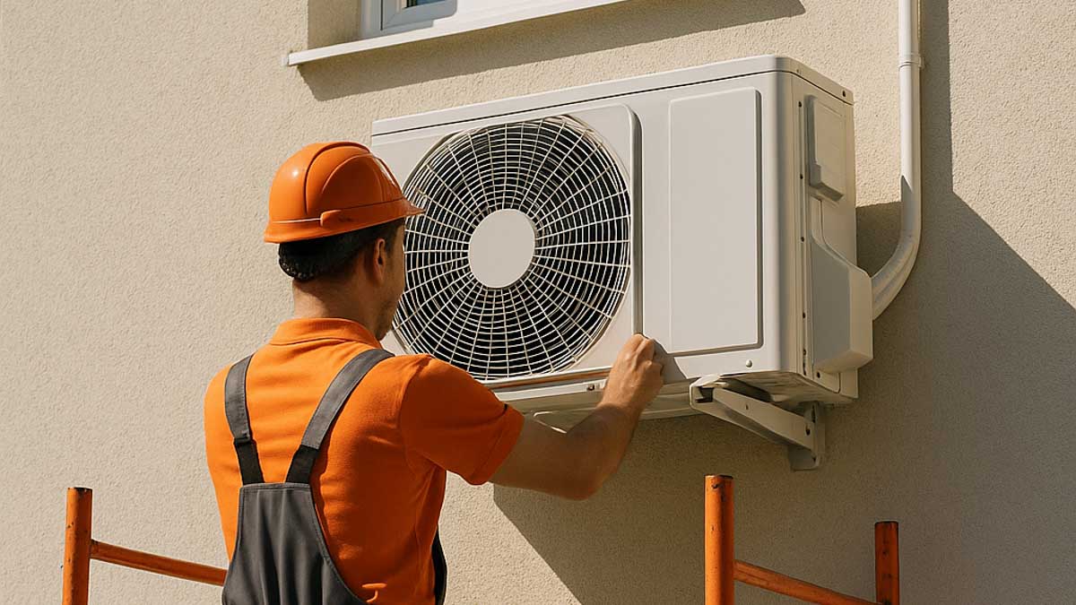 Montaż jednostki zewnętrznej klimatyzatora – Świętochłowice.