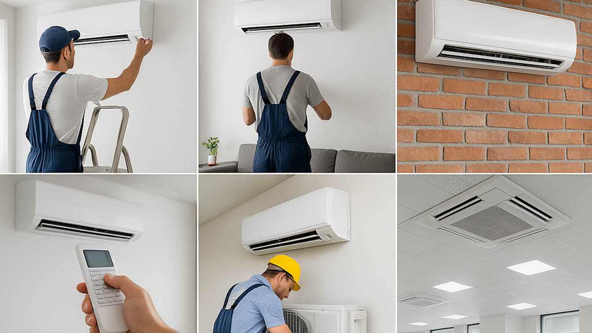 Montaż klimatyzatora w budynku jednorodzinnym – Jaworzno.